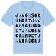 Blue Soul t-shirt med Jakobsgrundet ordlek t-shirt