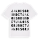 White t-shirt med Jakobsgrundet ordlek t-shirt
