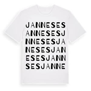 Janneses ordlek t-shirt – ekologisk bomull t-shirt från Pinshirt