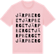 Pink Cotton t-shirt med Järpberget ordlek t-shirt