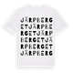 White t-shirt med Järpberget ordlek t-shirt