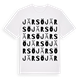 White t-shirt med Järsö ordlek t-shirt