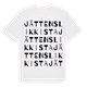 White t-shirt med Jättens likkista ordlek t-shirt