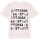 Vintage White t-shirt med Jättens likkista ordlek t-shirt