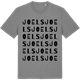 Mid Heather Gray t-shirt med Joels ordlek t-shirt