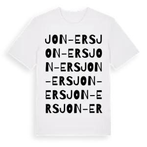 Jon-Ers ordlek t-shirt – ekologisk bomull t-shirt från Pinshirt