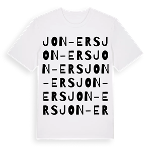Jon-Ers ordlek t-shirt – ekologisk bomull t-shirt från Pinshirt