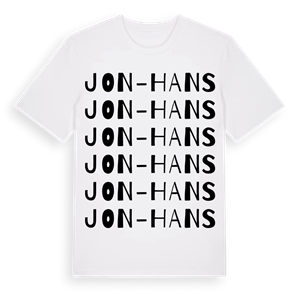 Jon-Hans ordlek t-shirt – ekologisk bomull t-shirt från Pinshirt