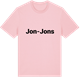 Pink Cotton t-shirt med Jon-Jons fetstil t-shirt
