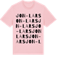Pink Cotton t-shirt med Jon-Lars ordlek t-shirt