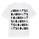 White t-shirt med Jon Matsbo ordlek t-shirt