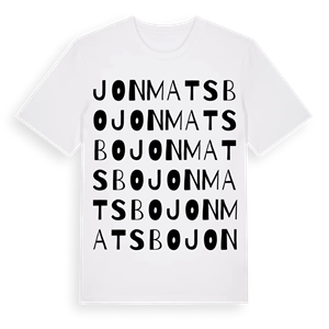 Jon Matsbo ordlek t-shirt – ekologisk bomull t-shirt från Pinshirt