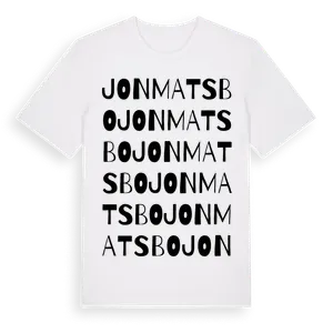 Jon Matsbo ordlek t-shirt – ekologisk bomull t-shirt från Pinshirt