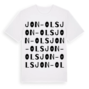 Jon-Ols ordlek t-shirt – ekologisk bomull t-shirt från Pinshirt