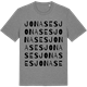 Mid Heather Gray t-shirt med Jonases ordlek t-shirt