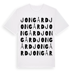 Jongård ordlek t-shirt – ekologisk bomull t-shirt från Pinshirt