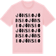 Pink Cotton t-shirt med Jönsbo ordlek t-shirt