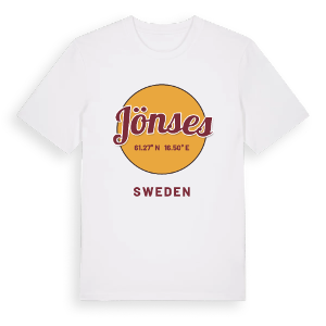 Jönses cirkel t-shirt – ekologisk bomull t-shirt från Pinshirt
