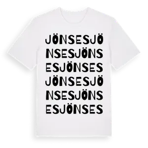 Jönses ordlek t-shirt – ekologisk bomull t-shirt från Pinshirt