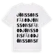 White t-shirt med Jönssons Fäbod ordlek t-shirt
