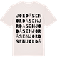 Vintage White t-shirt med Jordåsen ordlek t-shirt