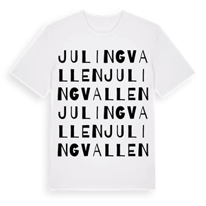 Julingvallen ordlek t-shirt – ekologisk bomull t-shirt från Pinshirt