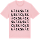 Pink Cotton t-shirt med Käcks ordlek t-shirt