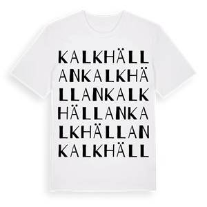 Kalkhällan ordlek t-shirt – ekologisk bomull t-shirt från Pinshirt