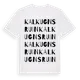 White t-shirt med Kalkugnsruin ordlek t-shirt