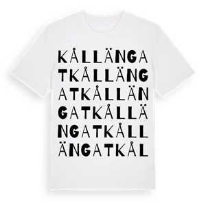 Kållängat ordlek t-shirt – ekologisk bomull t-shirt från Pinshirt