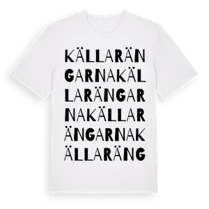 Källarängarna ordlek t-shirt – ekologisk bomull t-shirt från Pinshirt
