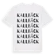 White t-shirt med Kallbäck ordlek t-shirt