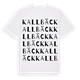 White t-shirt med Kallbäck ordlek t-shirt