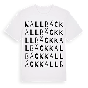 Kallbäck ordlek t-shirt – ekologisk bomull t-shirt från Pinshirt