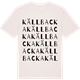 Vintage White t-shirt med Källbacka ordlek t-shirt