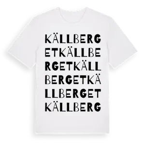 Källberget ordlek t-shirt – ekologisk bomull t-shirt från Pinshirt
