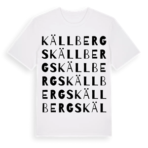 Källbergs ordlek t-shirt – ekologisk bomull t-shirt från Pinshirt