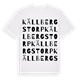 White t-shirt med Källbergstorp ordlek t-shirt