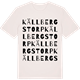 Vintage White t-shirt med Källbergstorp ordlek t-shirt