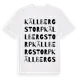 White t-shirt med Källbergstorp ordlek t-shirt