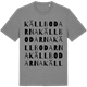Mid Heather Gray t-shirt med Källbodarna ordlek t-shirt