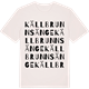 Vintage White t-shirt med Källbrunnsänge ordlek t-shirt