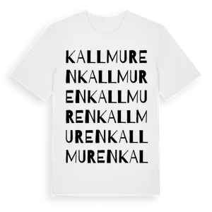 Kallmuren ordlek t-shirt – ekologisk bomull t-shirt från Pinshirt