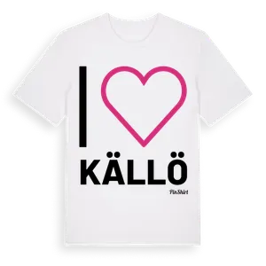 Jag älskar Källö t-shirt stort tryck – ekologisk bomull t-shirt från Pinshirt