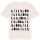 Vintage White t-shirt med Källsjön ordlek t-shirt