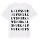 White t-shirt med Kalvsmur ordlek t-shirt