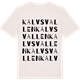 Vintage White t-shirt med Kalvsvallen ordlek t-shirt