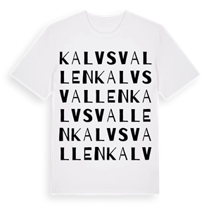 Kalvsvallen ordlek t-shirt – ekologisk bomull t-shirt från Pinshirt