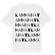 White t-shirt med Kammahav ordlek t-shirt