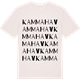 Vintage White t-shirt med Kammahav ordlek t-shirt
